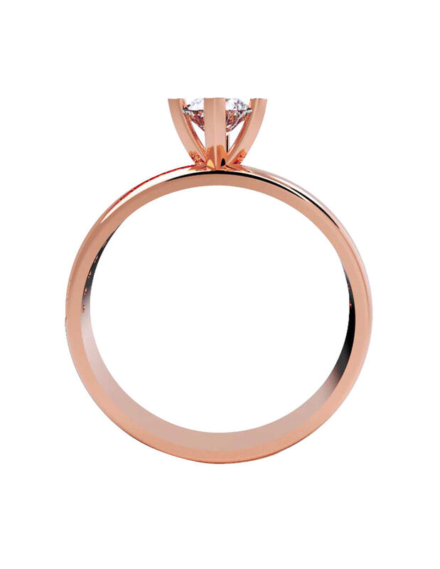 Anillo de Compromiso en Oro de 10K con Circonia... image number null