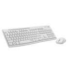 Combo Inal&aacute;mbrico De Rat&oacute;n Y Teclado Logitech Mk295, Color Blanco Roto