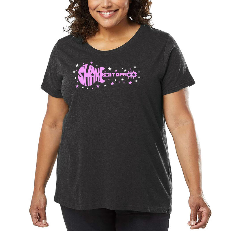 Camiseta De Talla Grande Word Art Para Mujer - ... image number null