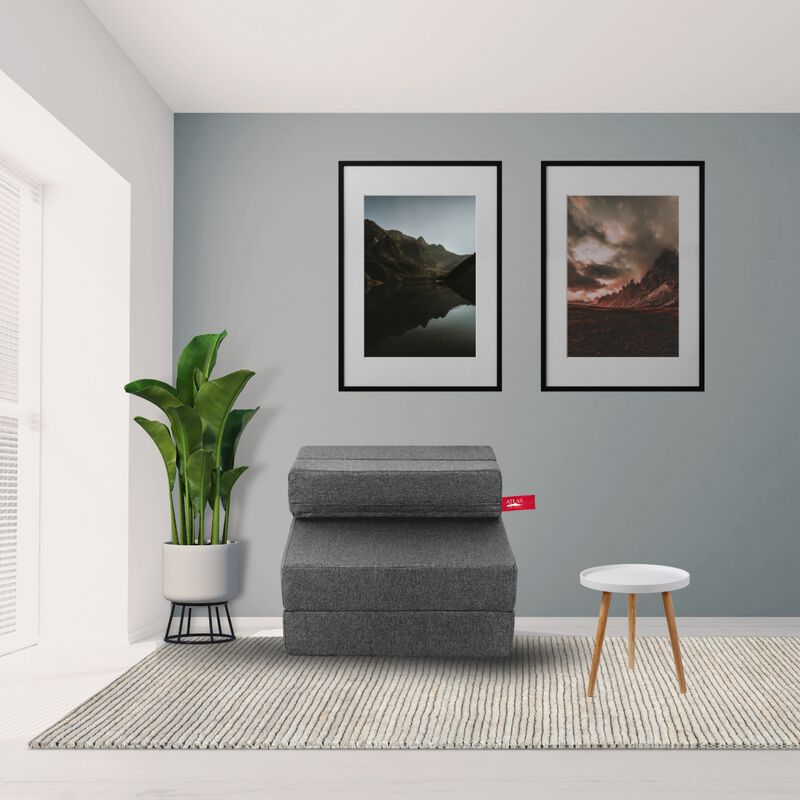 Sillón Plegable Tipo Puff Atlas Basics Gris Cla... image number null