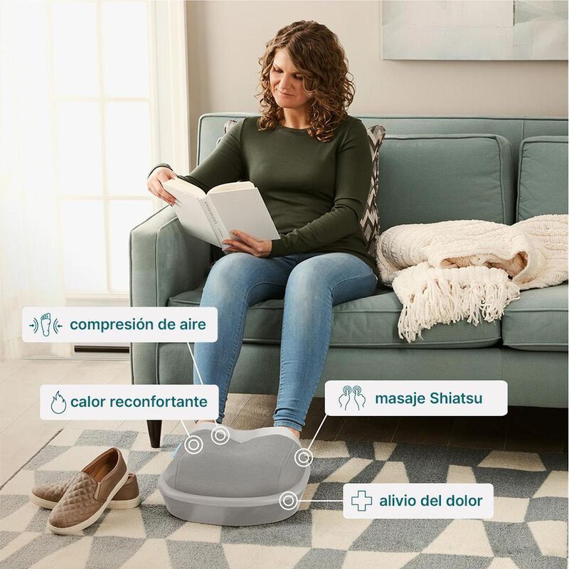 Masajeador de Pies Homedics Shiatsu con Compres... image number null