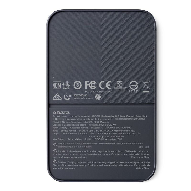 Bater&iacute;a Externa ADATA Mag 5000mAH Powerbank par... image number null
