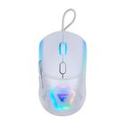 Mouse Game Factor Blanco con Carcasas Intercambiables y 12.000 DPI RGB.
