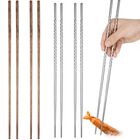 Palillos Patelai 39 cm/42 cm Color Plata Y Madera