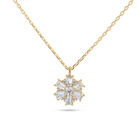 Dije Flor Oro Amarillo 14k Con Zirconias | Bizzarro