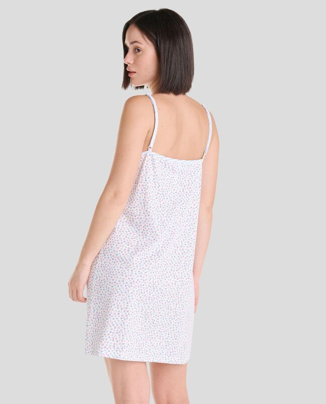 Camis&oacute;n de Tirantes con Flores Celeste image number null