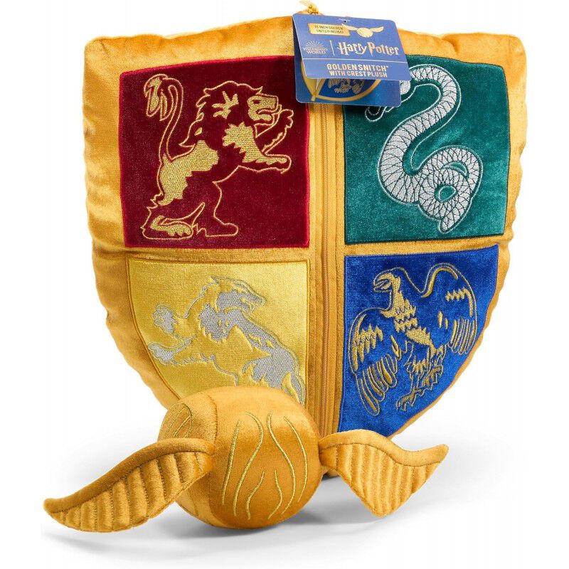 Set 2 Cojines Snitch Dorada Y Escudo Hogwarts H... image number null