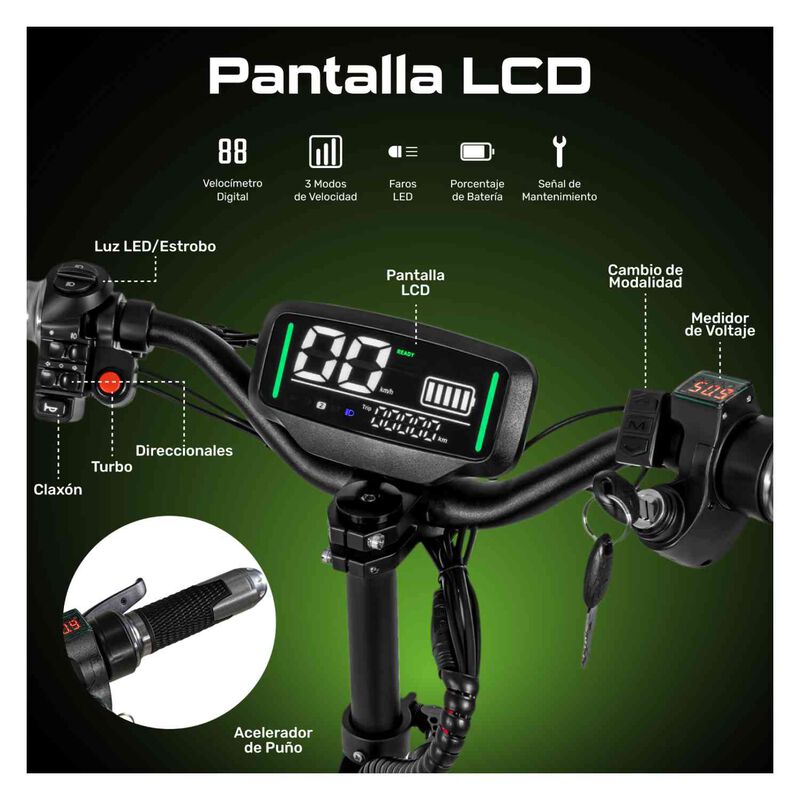 Scooter El&eacute;ctrico Deportivo Off-road 76 Km/h Pr... image number null