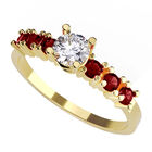 Anillo de Compromiso de 14K con Diamante de Laboratorio 0.20 CT F VS1 Talla 8.5 ORO AMARILLO 14K &ndash; / M453-R-20-14Y-LG-85