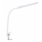 L&aacute;mpara Led De Escritorio Con Cuello Flexible Y Abrazadera Blanco Bluelander