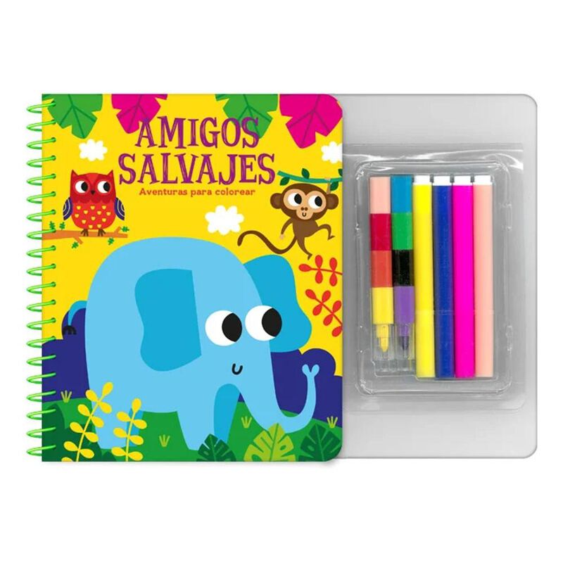 Amigos Salvajes. Aventuras Para Colorear, De Le... image number null