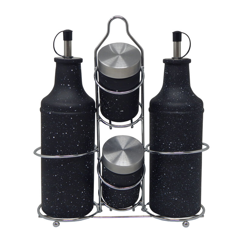 Juego de Aceitera, Vinagrera, salero y pimenter... image number null