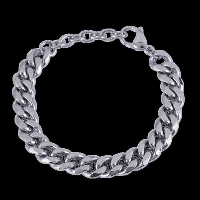Pulsera Hombre, Brazalete Esclava Plata Oro, Re... image number null