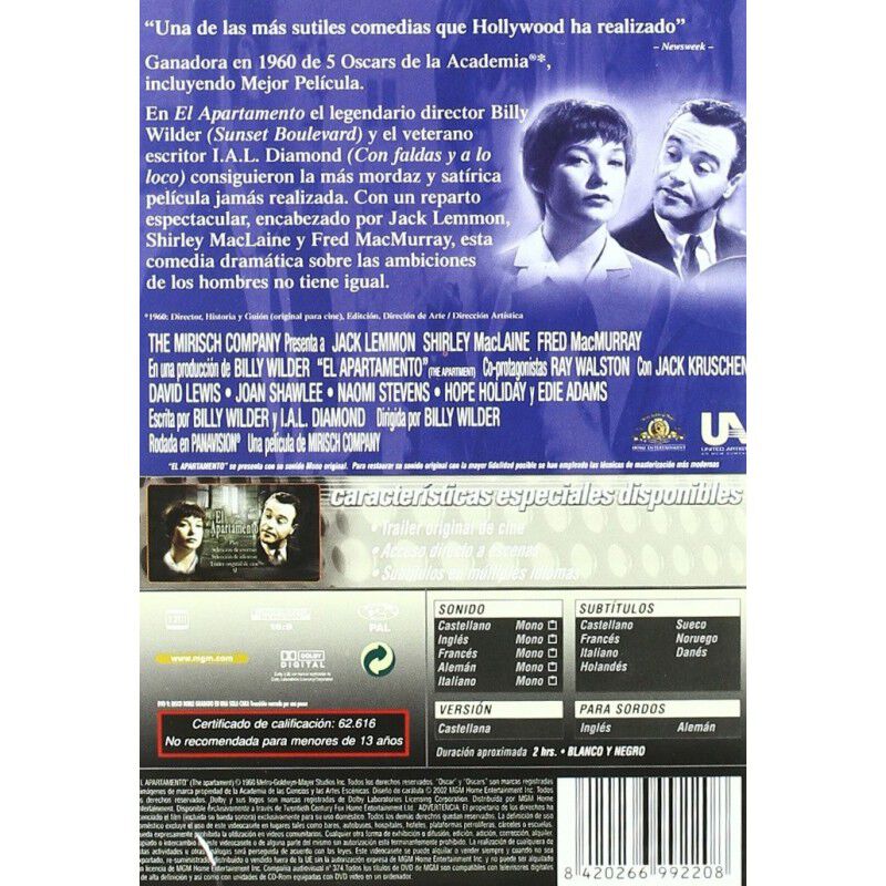 El Apartamento [dvd] image number null