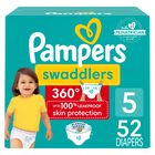 Pa&ntilde;ales Pampers Swaddlers 360, Talla 5, 52 Unidades, Para Beb&eacute;
