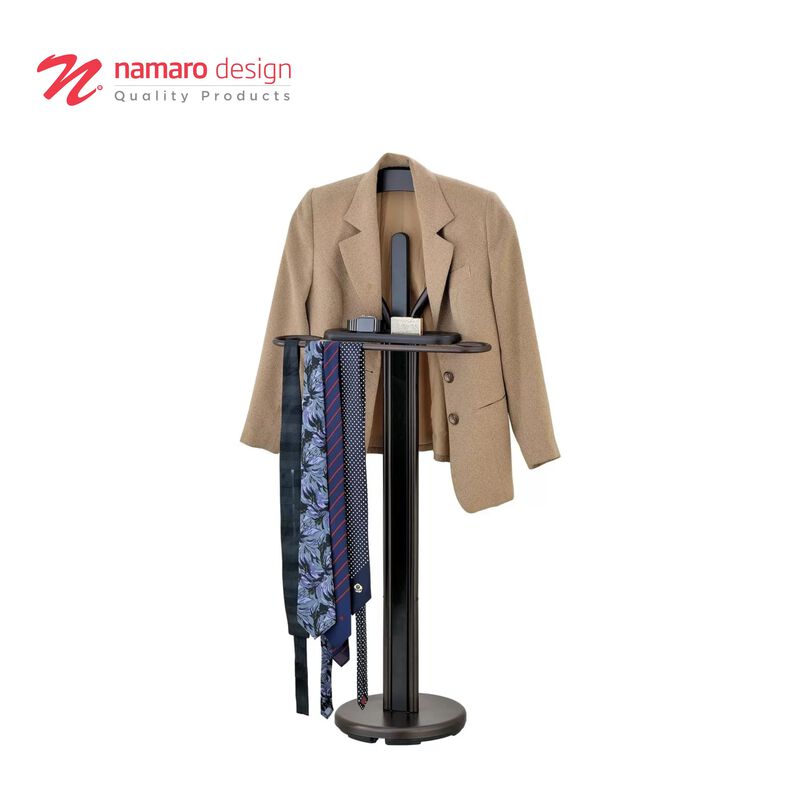 Valet De Lujo Color Madera Chocolate Namaro Des... image number null