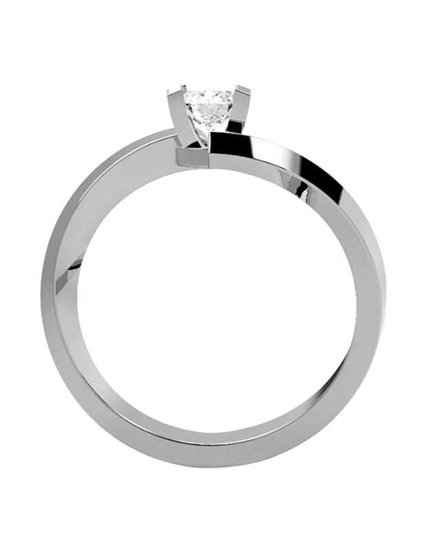 Anillo de Compromiso de 14K con Diamante de Lab... image number null