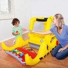 Alberca Inflable Infantil de Pelotas Figura de Excavadora 1.98m X 1.05m X 84cm Caja 1
