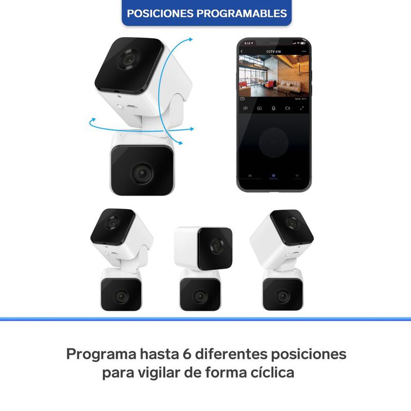 2 C&aacute;maras de seguridad Wi-Fi de doble lente 2 M... image number null