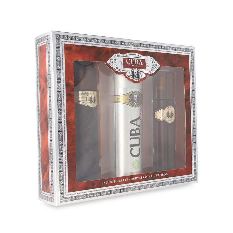 Set Cuba Gold 3pzs, fragancia 100ml Edt Spray/ ... image number null