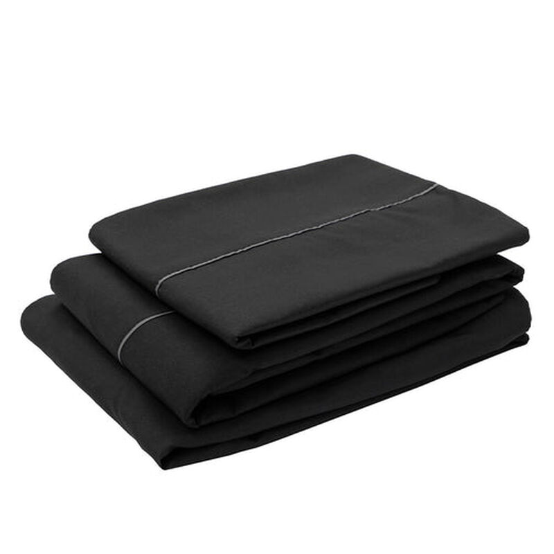 Juego de S&aacute;banas King Size Royal Touch Negro image number null