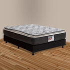 Colchón Queen Size Spring Air Omega + Box Dicasa Black + 2 Almohadas Osos + Protector Spring Air Supreme.
