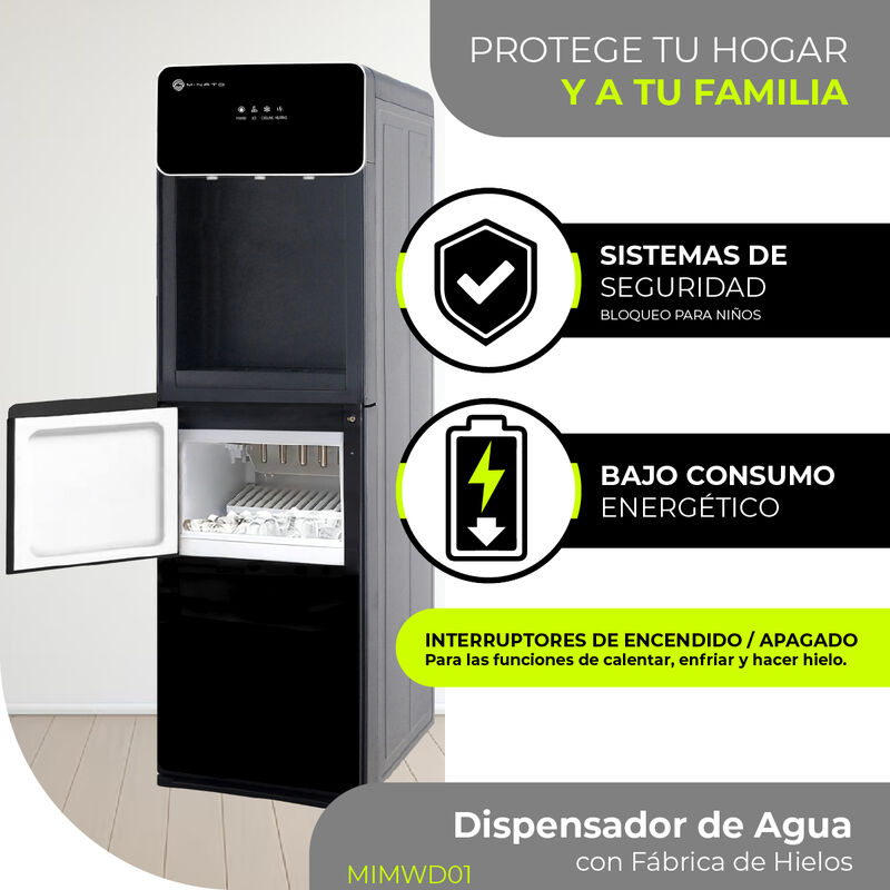 Minato Dispensador De Agua Con F&aacute;brica De Hielo... image number null
