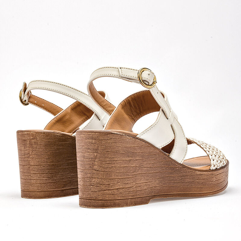 Moramora sandalia cu&ntilde;a para mujer latte cod 140... image number null