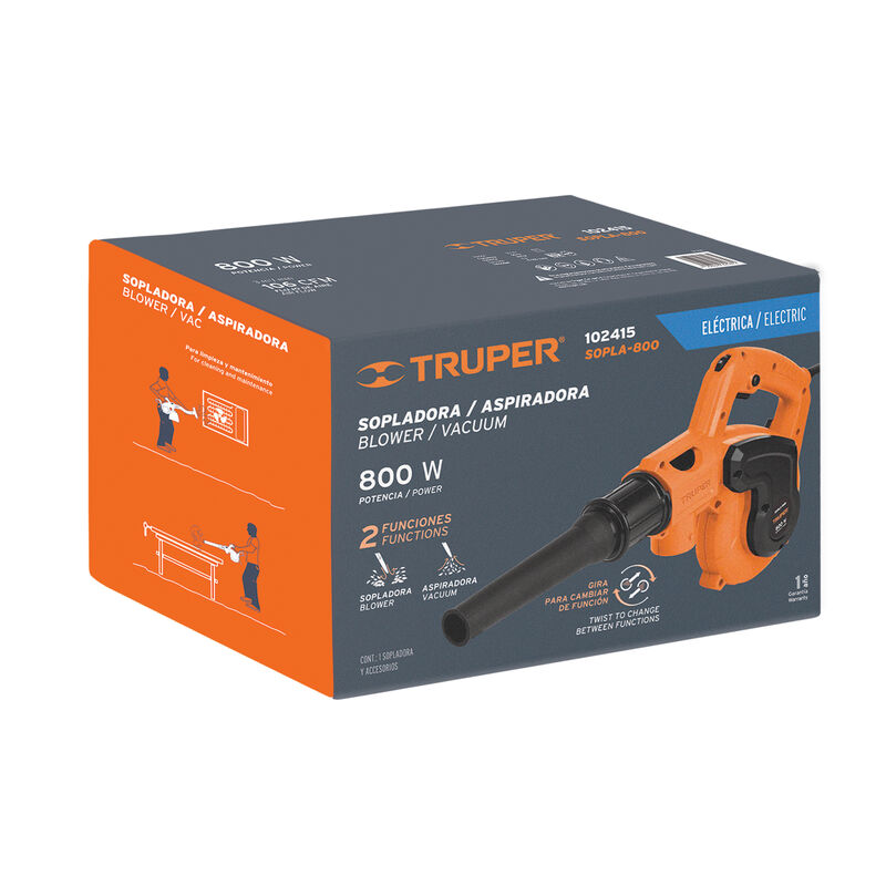 Sopladora/Aspiradora El&eacute;ctrica 800 W Truper image number null