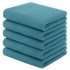 Paquete de 5 Toallas Homaxy Algod&oacute;n 33x71 cm Azul Lago
