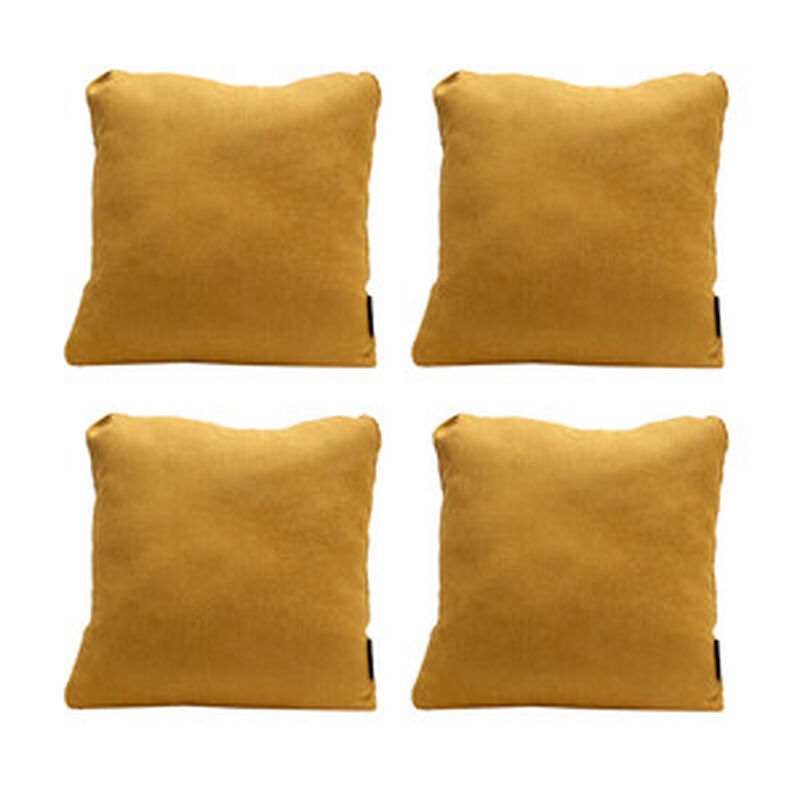 Set de 4 Cojines Dicasa ZitaOne Mostaza image number null