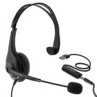 Auricular Alambrico Diadema Hypergear Universal 3.5mm Y Usb Conferencias Telemarketing Profesional A
