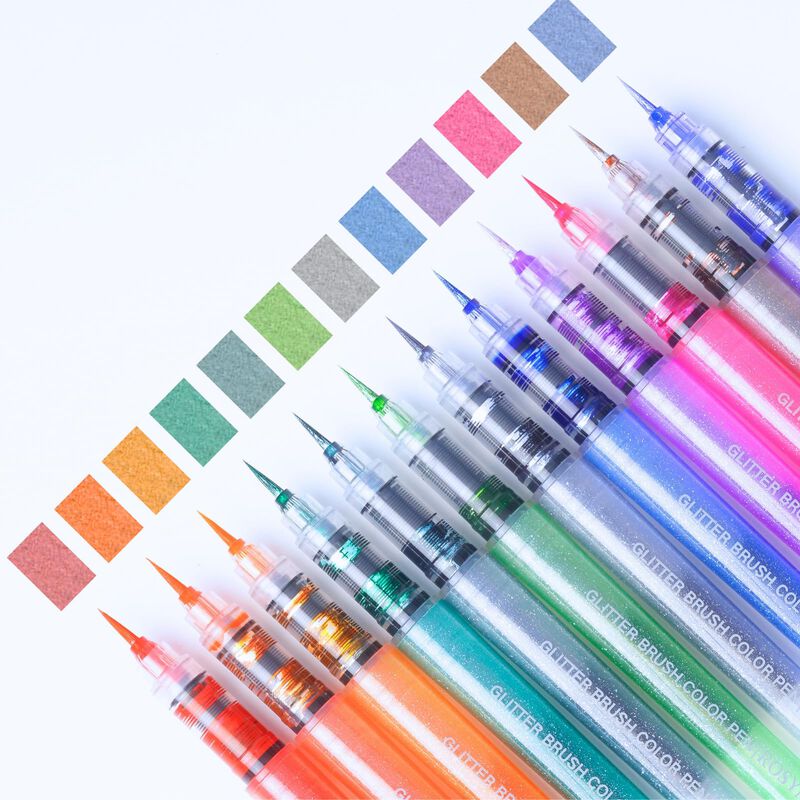 Plumas De Pintura Jinmagdst 12 Colores 0,05 mm ... image number null