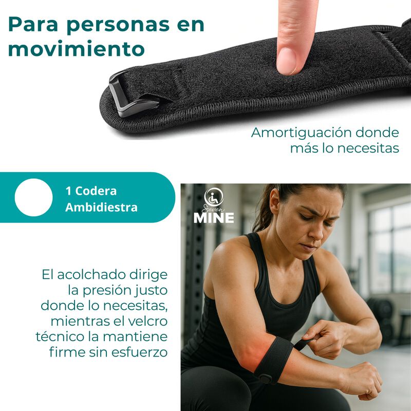 Codera Deportiva Doble Almohadilla Epicondiliti... image number null