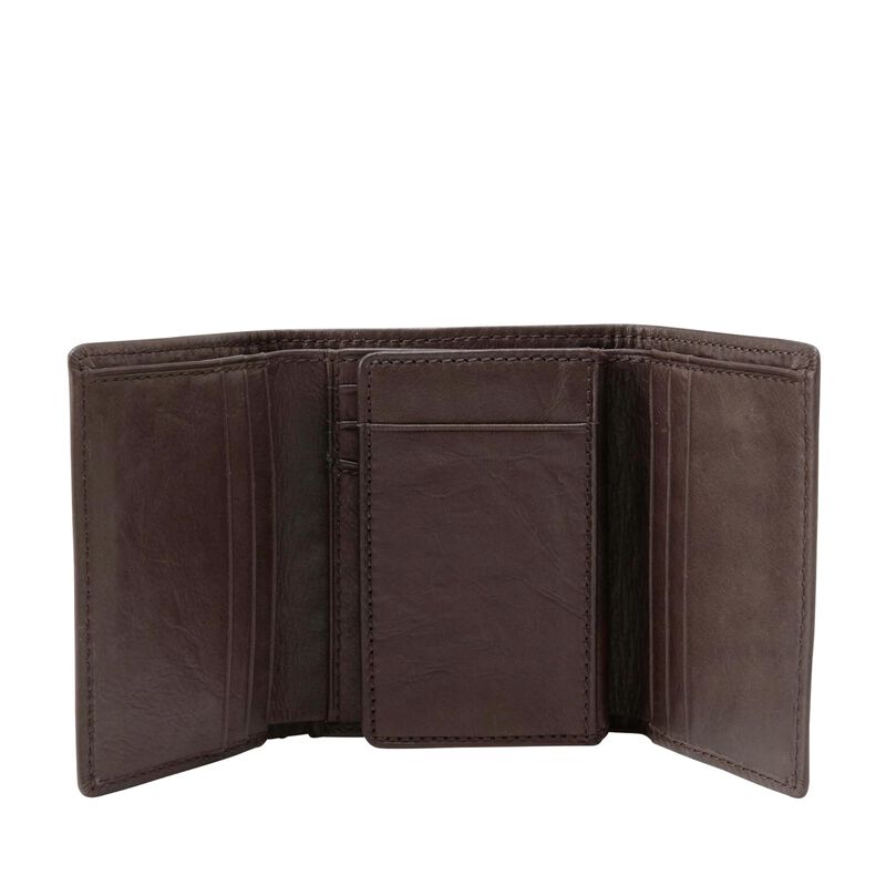 Billetera Fossil Ingram De Piel Con Triple Plie... image number null