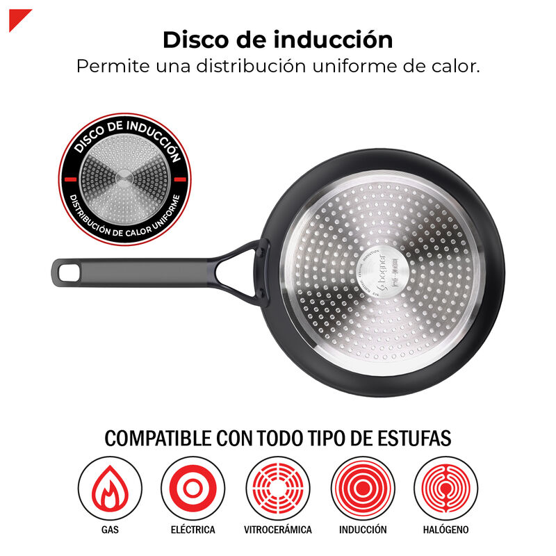 Sart&eacute;n De Aluminio Forjado 20cm Bogner BLACK PR... image number null