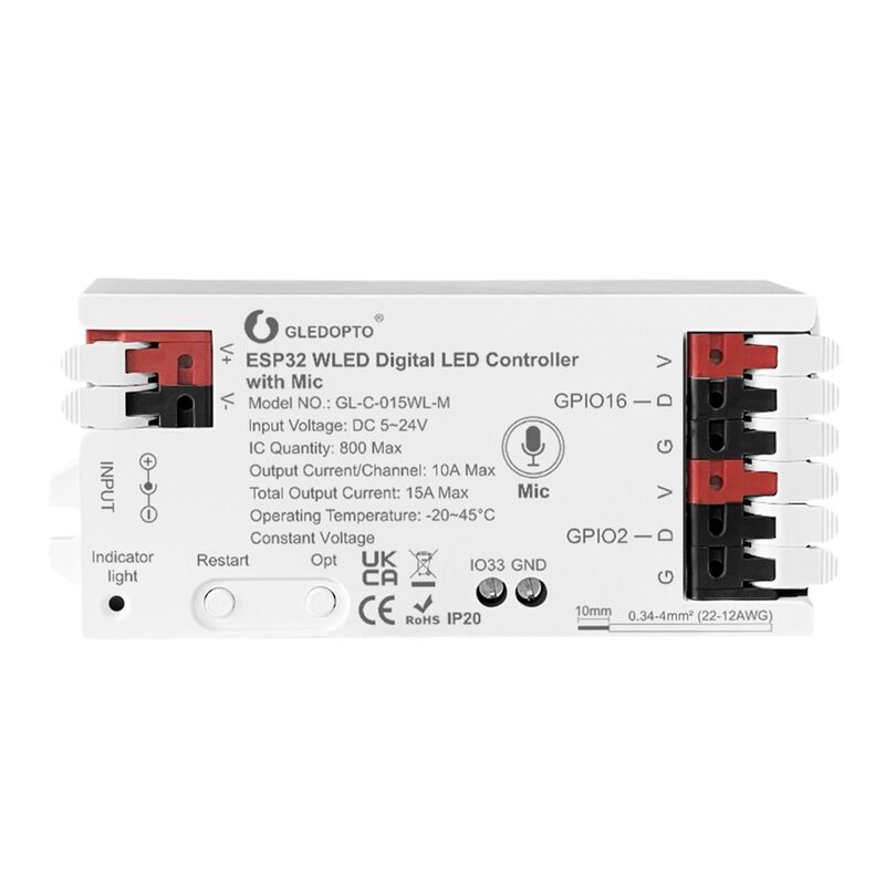 Controlador De Tiras Led Gledopto Esp32 Wled Co... image number null