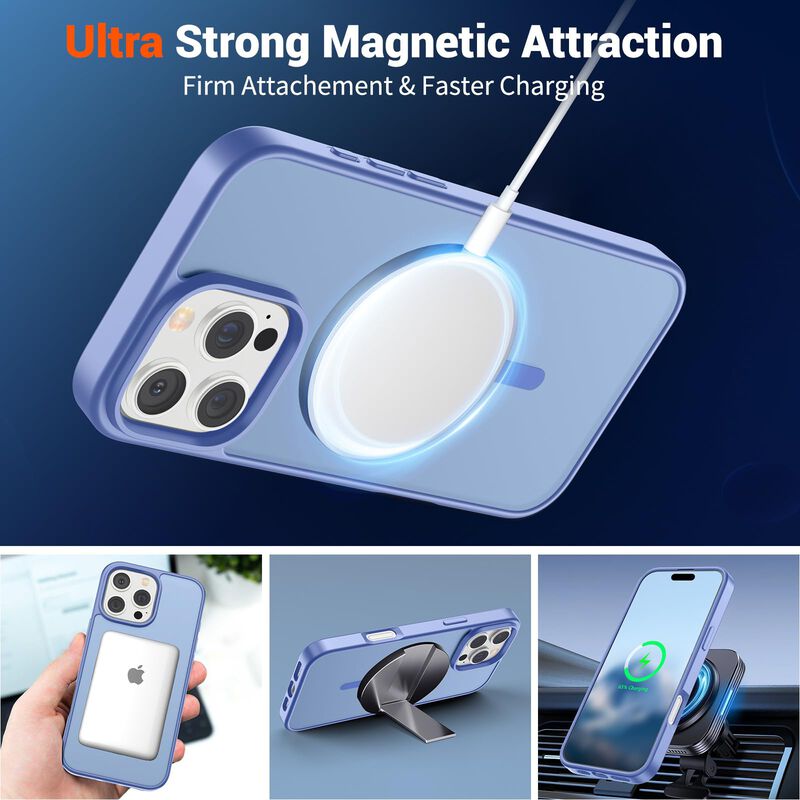 Funda Magn&eacute;tica Supfine para iPhone 16 Pro Azul... image number null