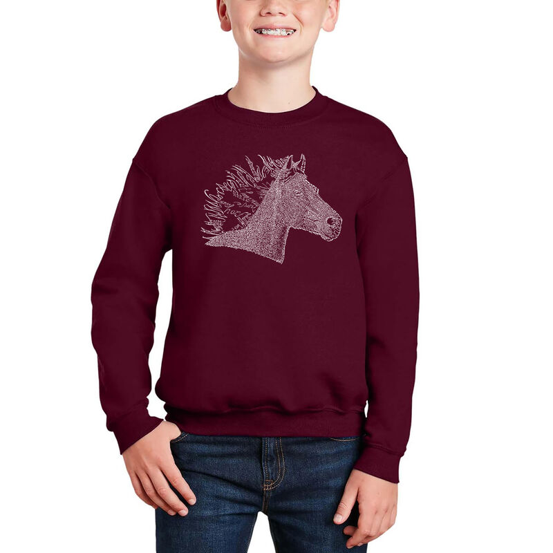 Sudadera De Cuello Redondo Word Art Para Ni&ntilde;o -... image number null
