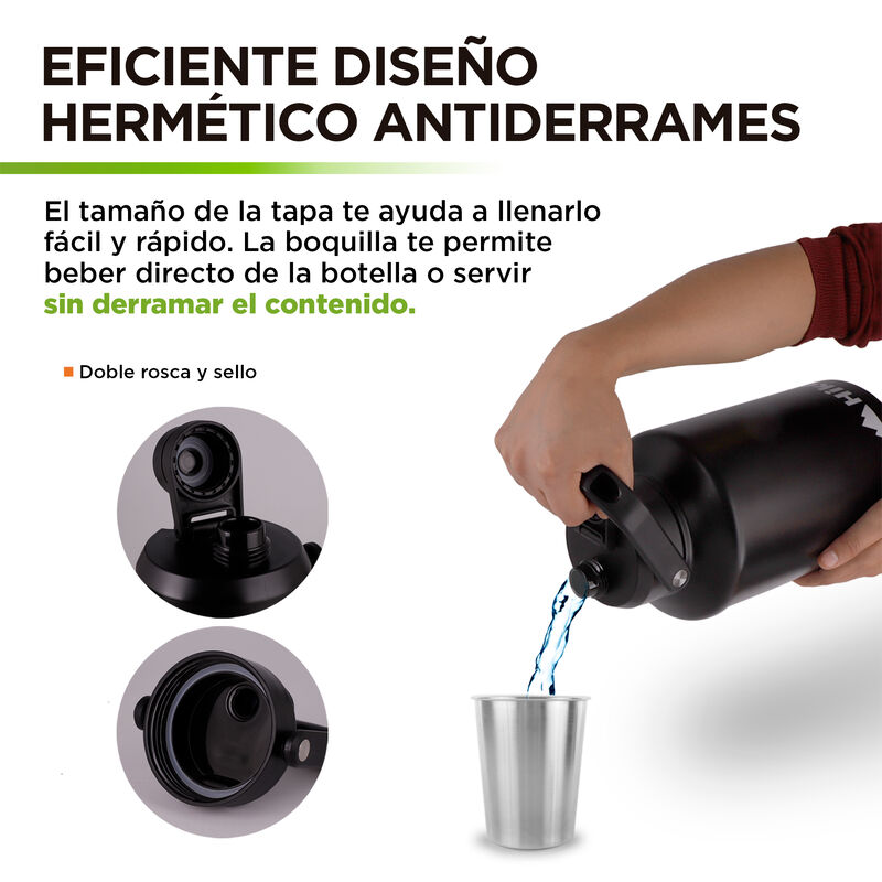 Termo 3.78 L de Acero Inoxidable Hikeo image number null