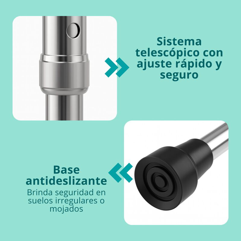 Bast&oacute;n Plegable con Correa para Caminar con Apo... image number null