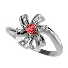 Anillo de Compromiso en Oro Blanco 14K con Circonia -  Talla:8.5/ FJ621-14W-CZ-85