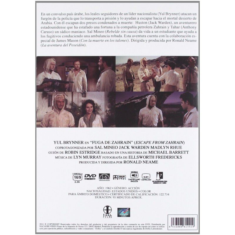 Fuga De Zahrain (dvd) image number null