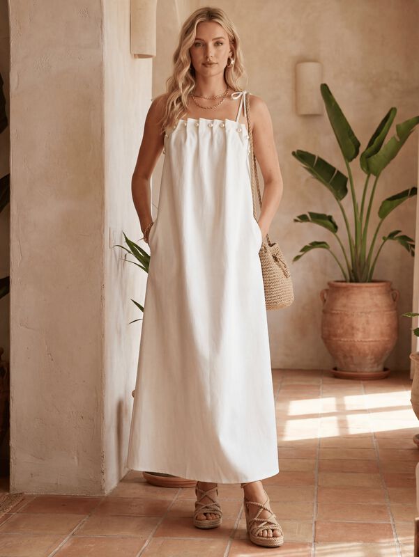 Vestido Casual Largo Para Mujer Malabis Ves-104... image number null