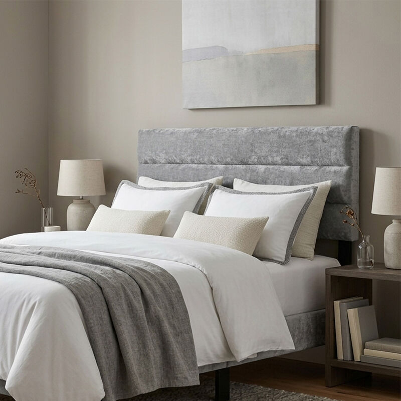 Cabecera King Size Dicasa Logan Gris image number null