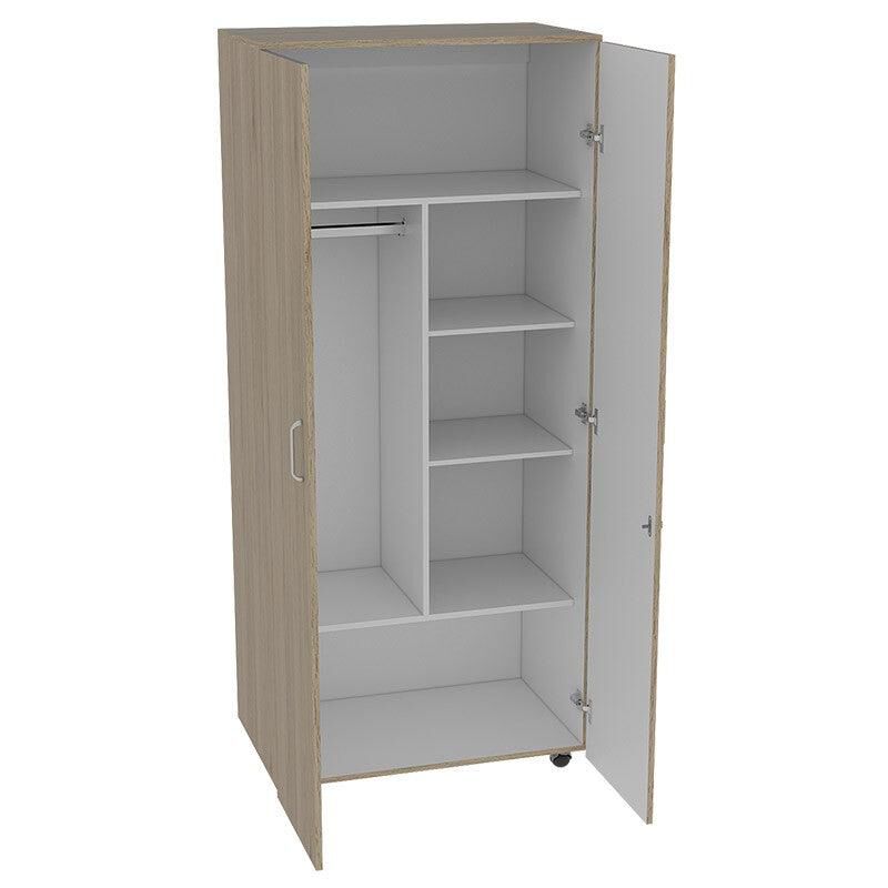 Closet Iker, Beige y Blanco, con Maletero y Rod... image number null