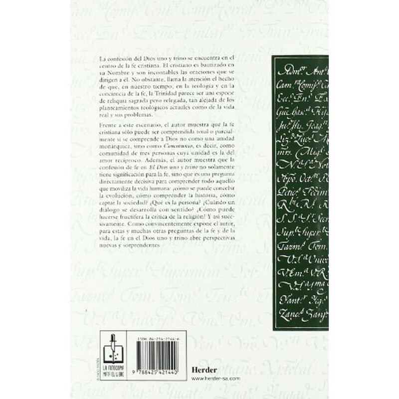 El dios uno y trino image number null