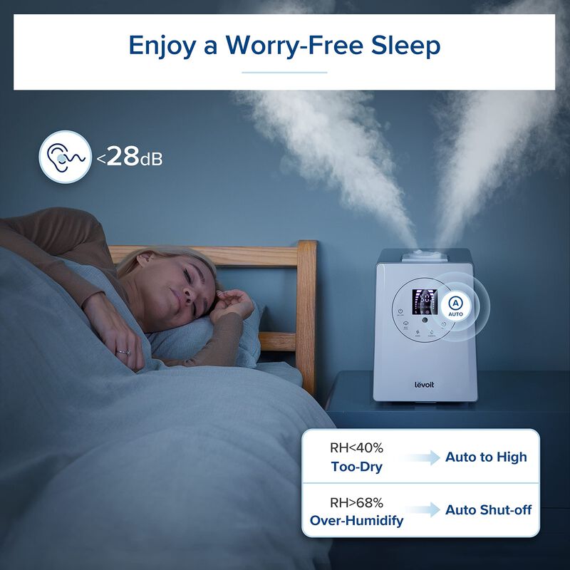 Humidificador Levoit 6l De Vapor C&aacute;lido Y Fr&iacute;o ... image number null