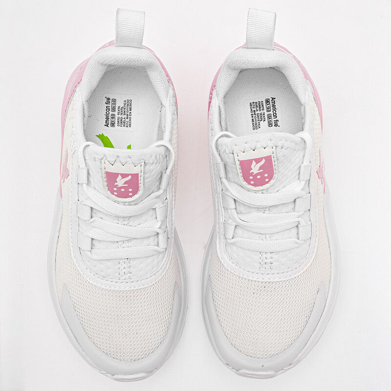 American Fire Tenis urbano para ni&ntilde;a blanco ros... image number null