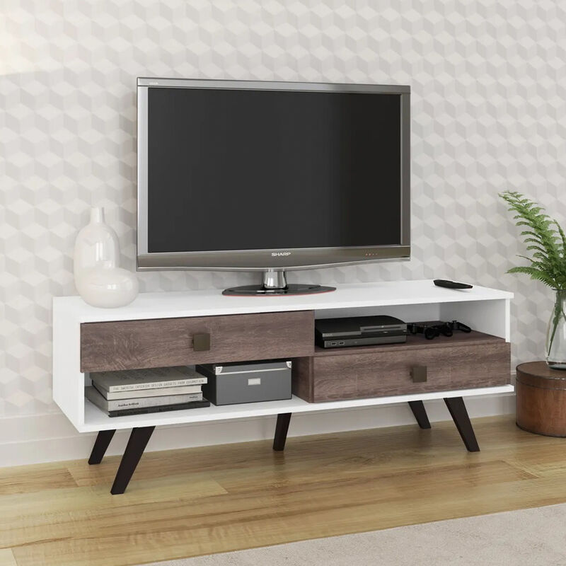 Mueble Para Tv Rt 3069 Hasta 42 Pulgadas Blanco... image number null